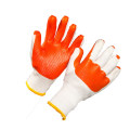 Anti-Slip Green Latex Rubber Coated Work Gloves with Cheap Price